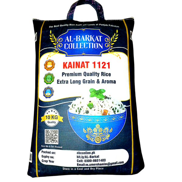 Kainat 1121 Extra Long Premium Steam Rice 10KG